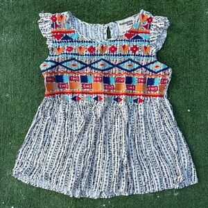 Savanna Jane Boho embroidered blouse size large